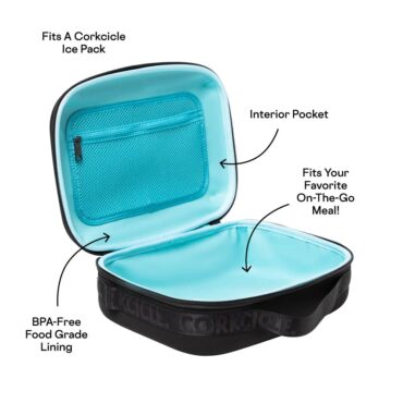 Corkcicle Insulated Lunch Pod - Black