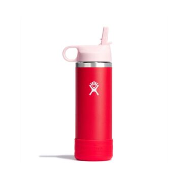 Hydro Flask Kids Wide Mouth Bottle with Straw Lid 532ml - Goji