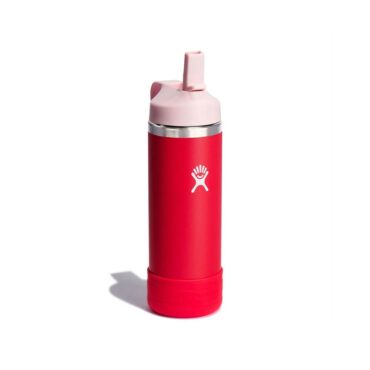 Hydro Flask Kids Wide Mouth Bottle with Straw Lid 532ml - Goji