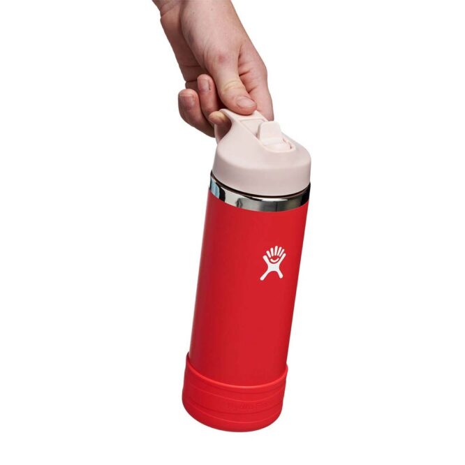 Hydro Flask Kids Wide Mouth Bottle with Straw Lid 532ml - Goji