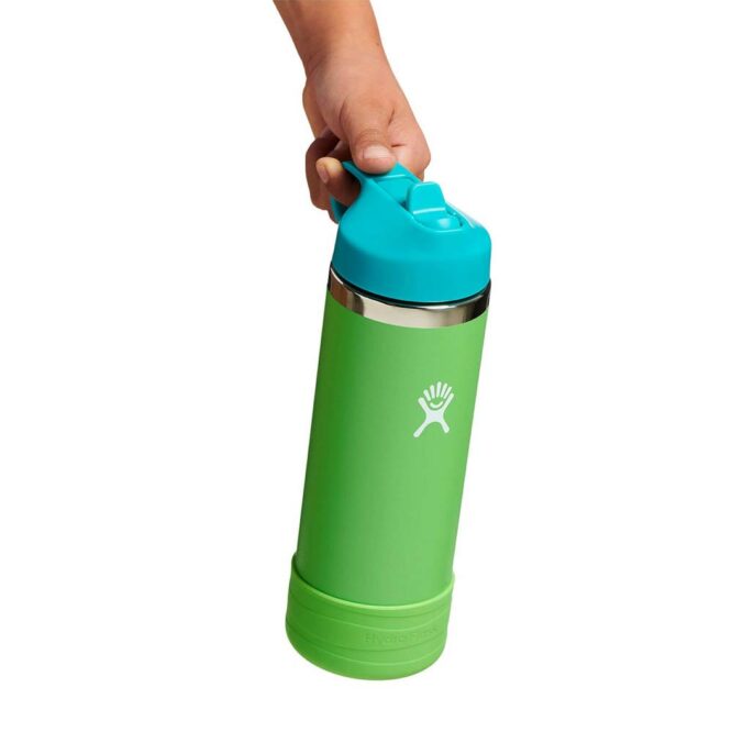 Hydro Flask Kids Wide Mouth Bottle with Straw Lid 532ml - Grass