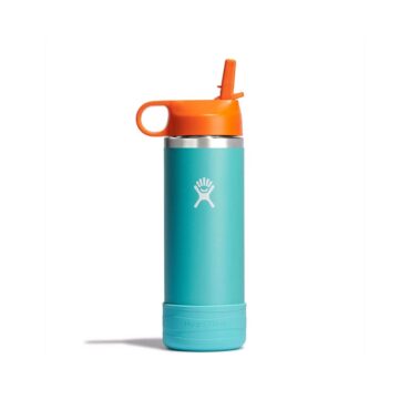 Hydro Flask Kids Wide Mouth Bottle with Straw Lid 532ml - Seaspray