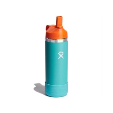 Hydro Flask Kids Wide Mouth Bottle with Straw Lid 532ml - Seaspray