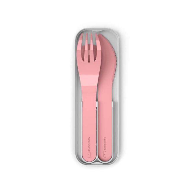 Monbento Pocket Cutlery Set - Pink Blush