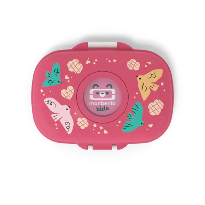 Monbento Kids Gram Snack Box 600ml - Pink Birds