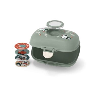 Monbento Kids Gram Snack Box 600ml - Green Raccoon