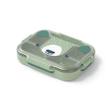 Monbento Kids Wonder Compartmentalized Lunch Tray 950ml - Green Bear