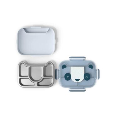 Monbento Kids Wonder Compartmentalized Lunch Tray 950ml - Blue Panda