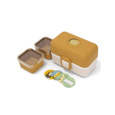 Monbento Kids Tresor Lunch Box 800ml - Mustard Safari
