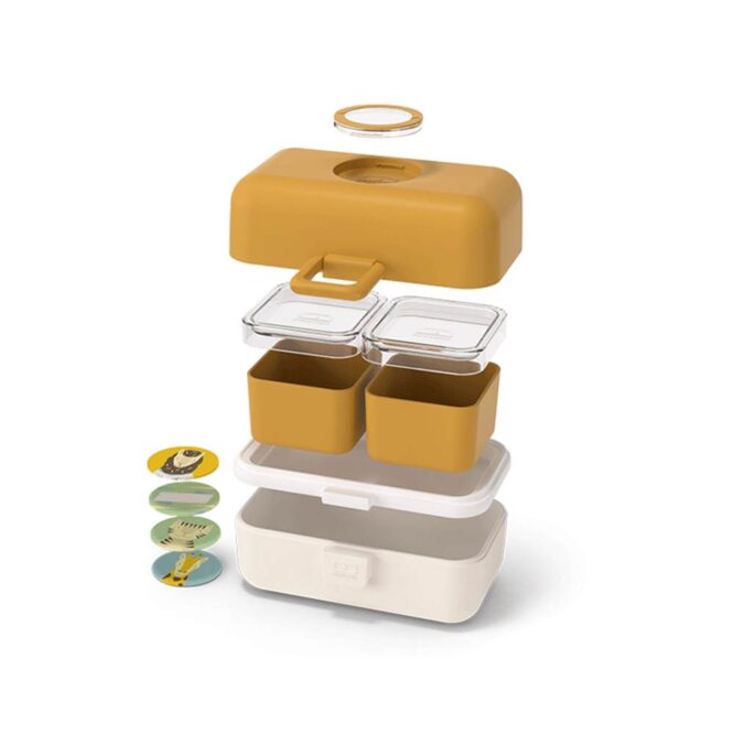 Monbento Kids Tresor Lunch Box 800ml - Mustard Safari