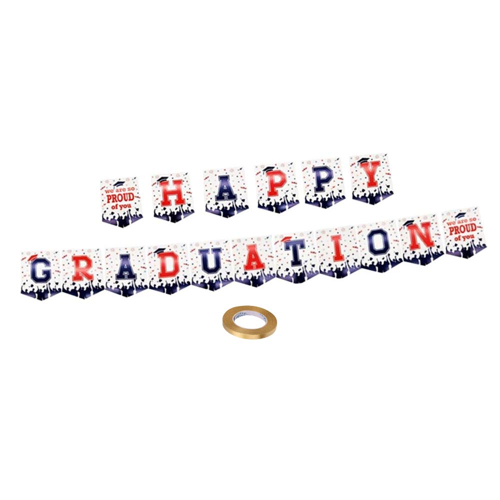 Happy Notes Flag Banner - Happy Graduation