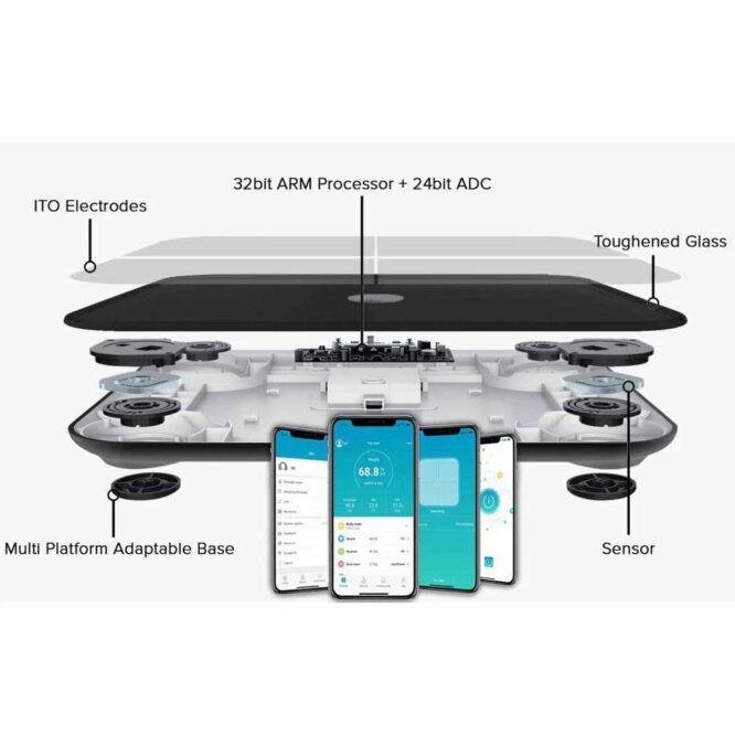 L'Docile Smart Full Body Analysis Scale - Black