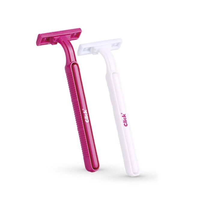 Click Twin 2 Blades Razor Raspberry - 2 Pcs