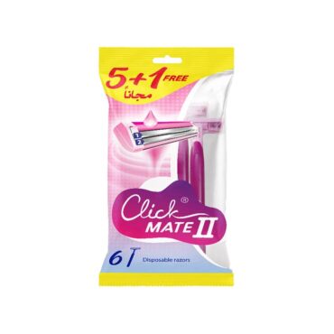 Click Mate 2 Blades Calssic Razor - 5+1 FREE