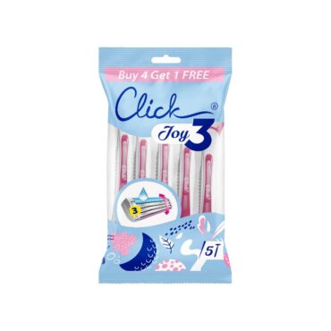 Click Joy 3 Blades Razor Classic - 4+1 FREE