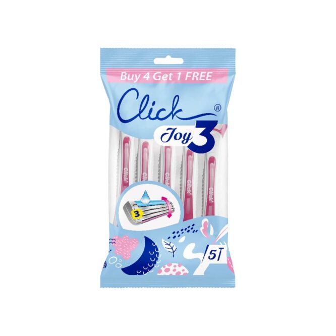 Click Joy 3 Blades Razor Classic - 4+1 FREE