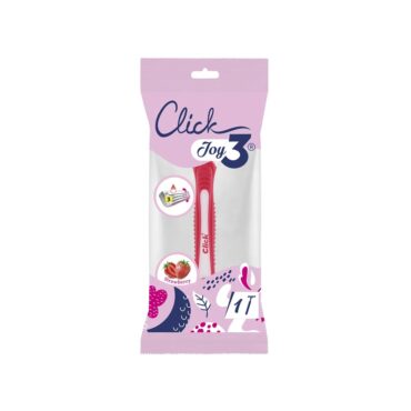 Click Joy 3 Blades Razor Strawberry - 1 Piece