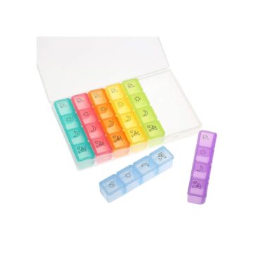 Kids Colorful Pill Organizer Set