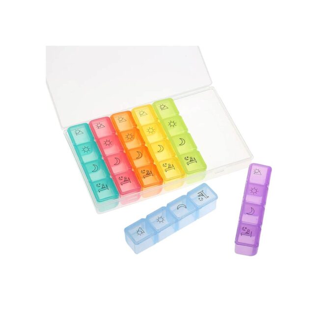 Kids Colorful Pill Organizer Set