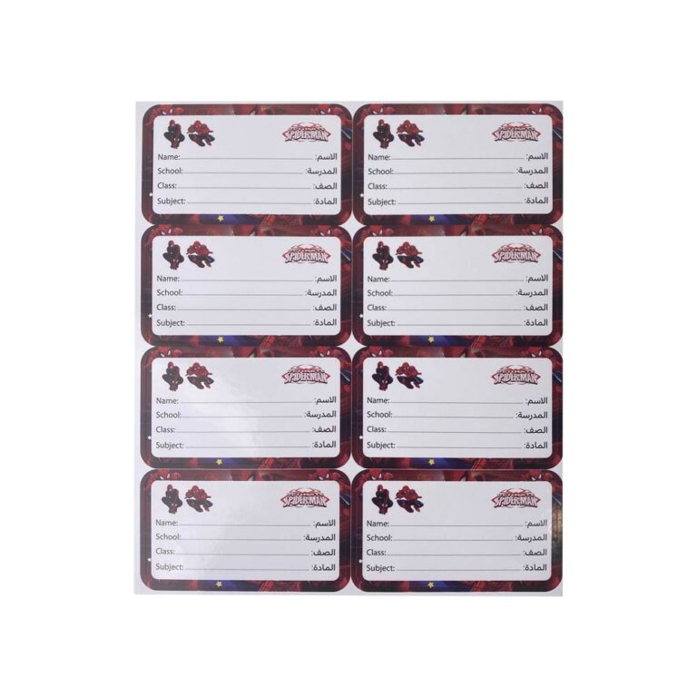 Oxford Sticker Label Spiderman - 40 Stickers