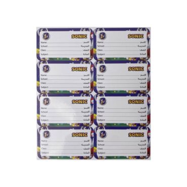 Oxford Sticker Label Sonic - 40 Stickers