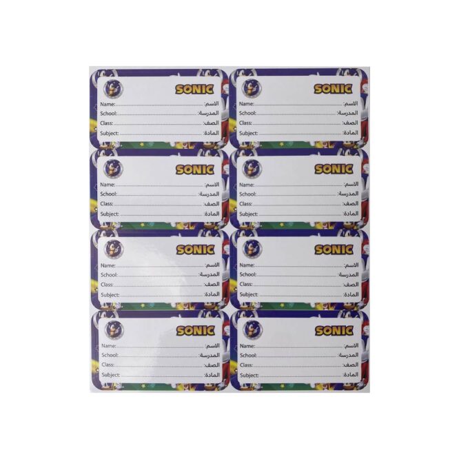 Oxford Sticker Label Sonic - 40 Stickers