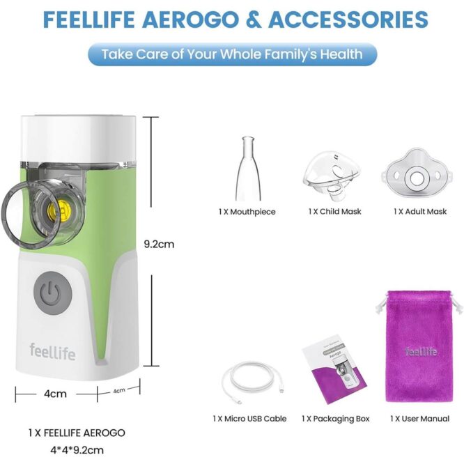 Feellife Aerogo Portable Mesh Nebulizer