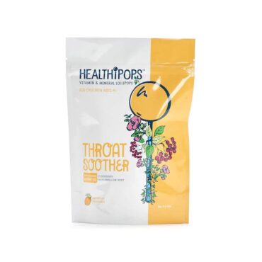 Healthipops Throat Soother Lollipops (4Yrs+) - 12 Pcs
