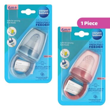 Canpol Babies Silicone Fresh Food Feeder (6m+) Blue/Pink