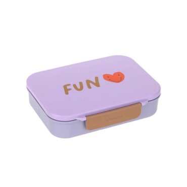 Lassig Bento Lunchbox - Little Gang, Heart Lilac