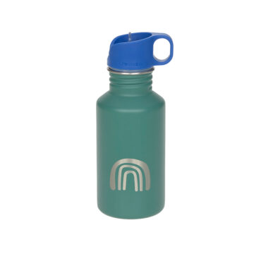 Lassig Bottle Stainless Steel 500ml - Little Gang, Rainbow Green