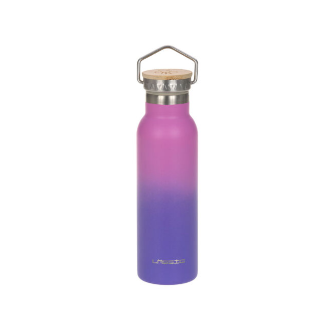 Lassig Double Walled Stainless Steel Bottle 460ml - Unique, Gradient Purple