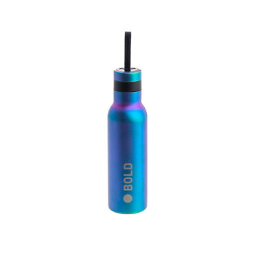 Lassig Double Walled Stainless Steel Bottle 500ml - Bold, Blue/Purple