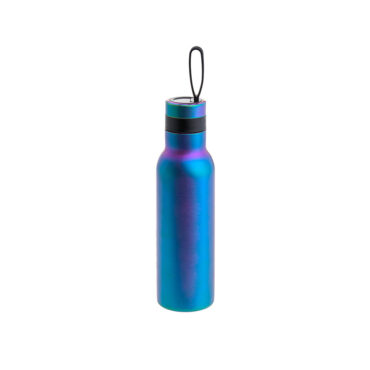 Lassig Double Walled Stainless Steel Bottle 500ml - Bold, Blue/Purple
