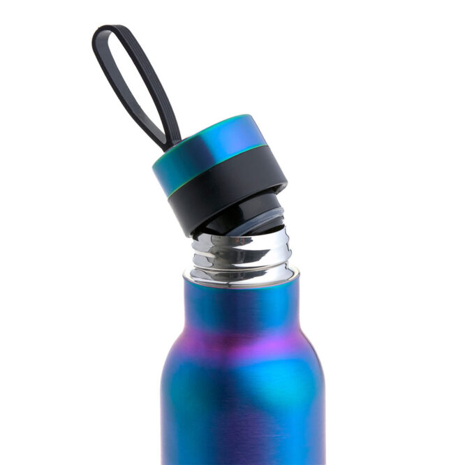 Lassig Double Walled Stainless Steel Bottle 500ml - Bold, Blue/Purple