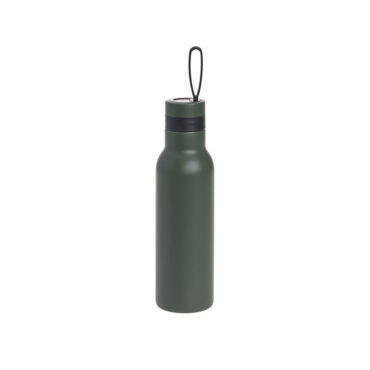 Lassig Double Walled Stainless Steel Bottle 500ml - Bold, Dark Olive