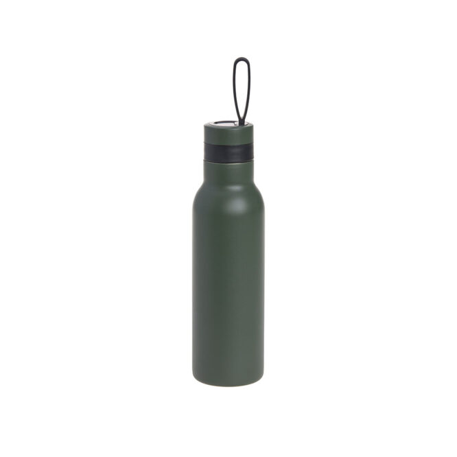Lassig Double Walled Stainless Steel Bottle 500ml - Bold, Dark Olive