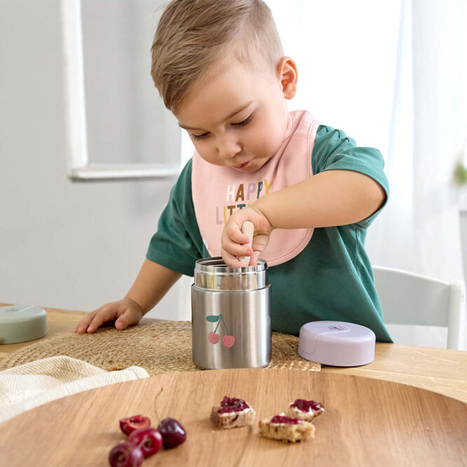 Lassig Food Jar 315ml - Happy Fruits, Cherry