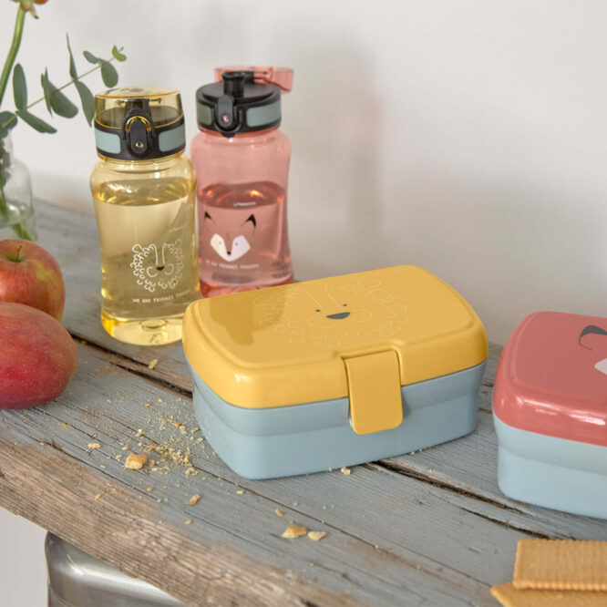 Lassig Lunch Set (Lunchbox & Bottle) - About Friends, Lion
