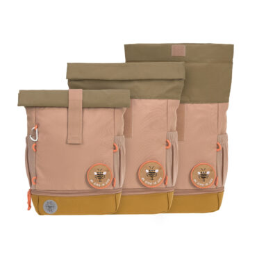 Lassig Mini Rolltop Backpack - Nature, Hazelnut