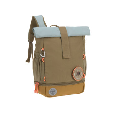 Lassig Mini Rolltop Backpack - Nature, Olive