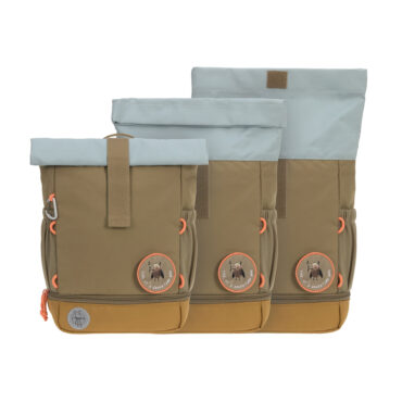 Lassig Mini Rolltop Backpack - Nature, Olive