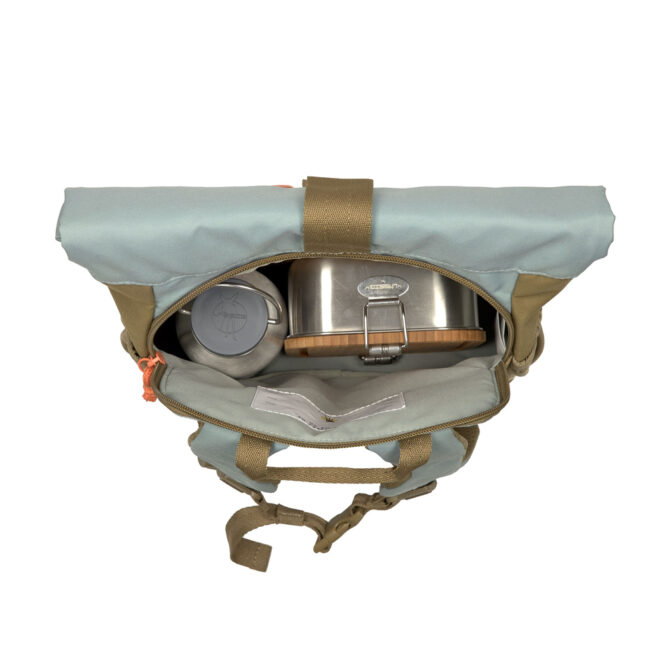 Lassig Mini Rolltop Backpack - Nature, Olive