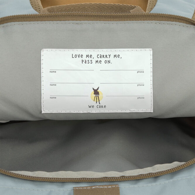 Lassig Mini Rolltop Backpack - Nature, Olive