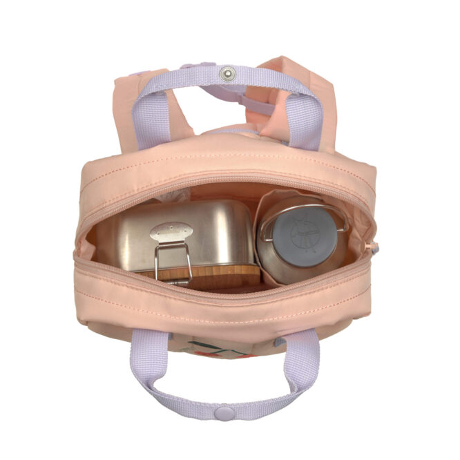 Lassig Mini Square Backpack - Little Gang, Cherry Peach