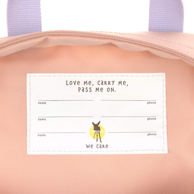 Lassig Mini Square Backpack - Little Gang, Cherry Peach