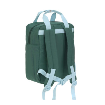 Lassig Mini Square Backpack - Little Gang, Lemon Dark Green