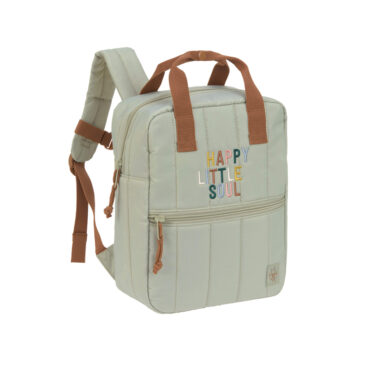 Lassig Mini Square Backpack - Little Gang, Light Khaki