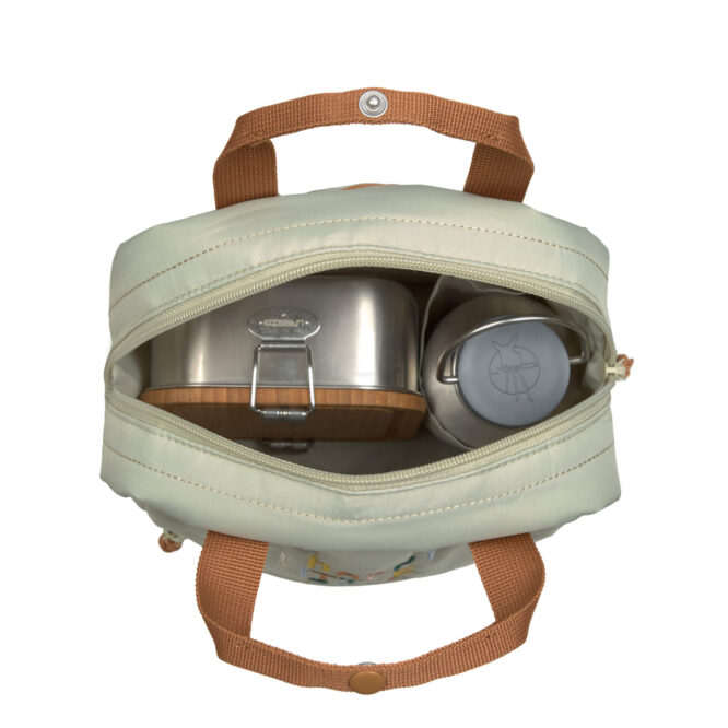 Lassig Mini Square Backpack - Little Gang, Light Khaki
