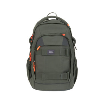 Lassig School Backpack - Origin Bold, Dark Olive